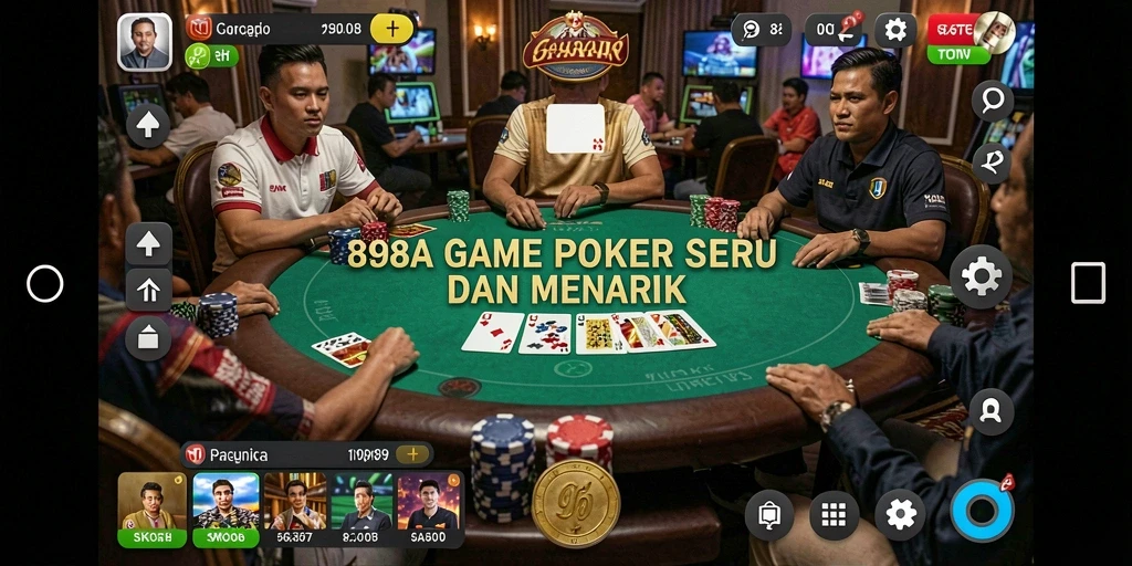 Gameplay seru dari 898A yang menampilkan permainan poker yang menegangkan.