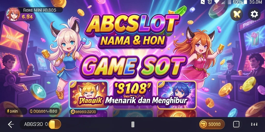 Screenshot menunjukkan gameplay seru dan karakter anime menarik di ABCSLOT.