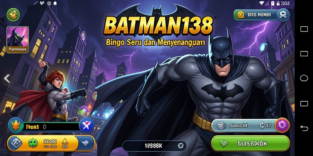 Tampilan gameplay seru dalam BATMAN138 dengan interaksi Bingo.