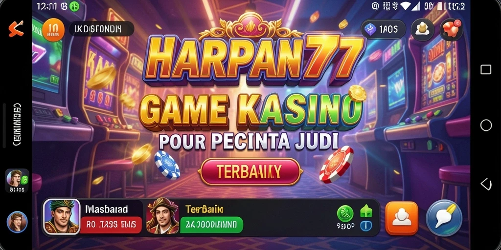 Tangkap layar utama HARAPAN777 menampilkan gameplay Kasino yang seru dan mendebarkan.