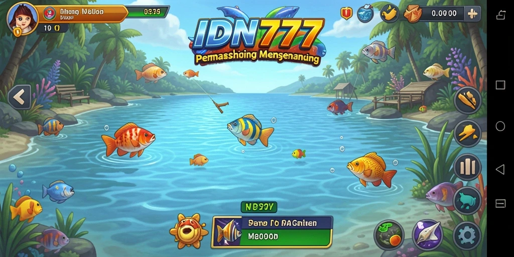 Tampilan gameplay memancing yang menakjubkan di IDN777.