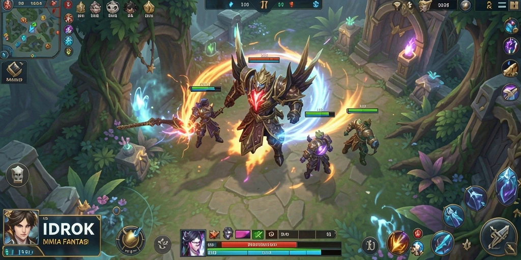Screenshot permainan IDROK menampilkan aksi seru dalam dunia MMORPG.