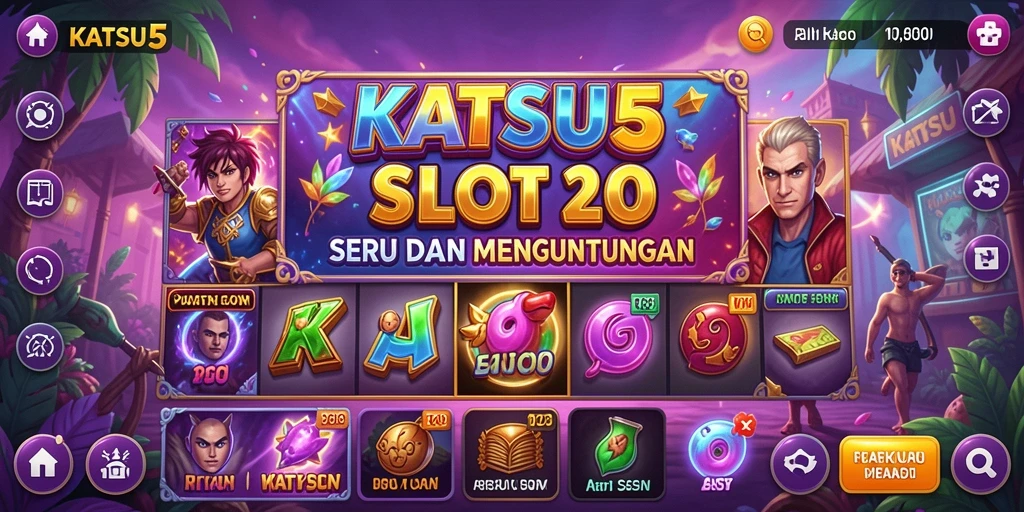 Tampilan gameplay seru dari KATSU5 dengan grafis menawan.