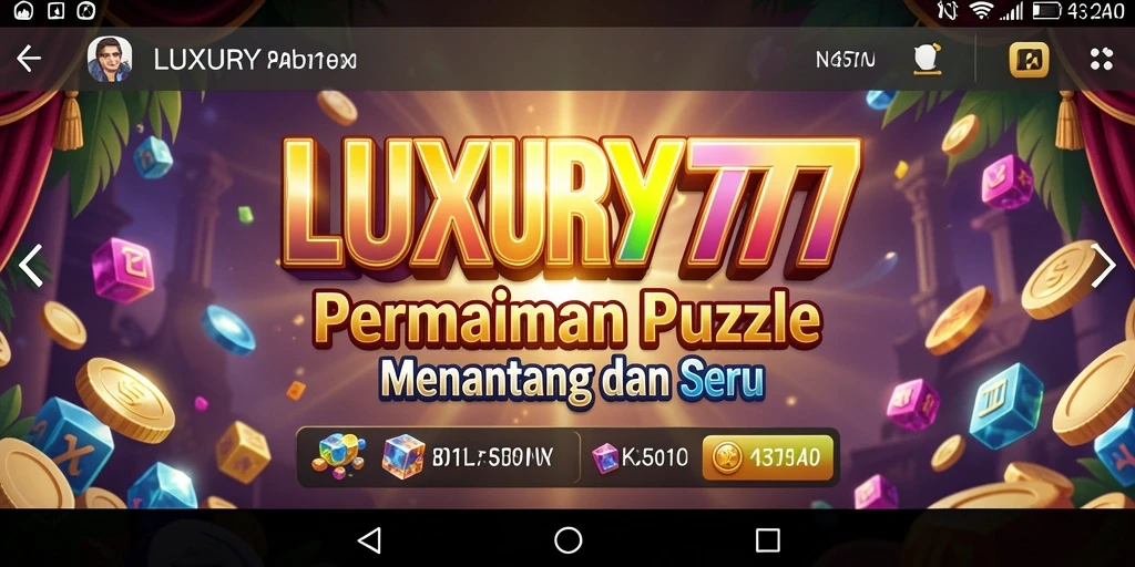 Tampilan gameplay seru dari LUXURY777 dengan berbagai teka-teki menantang.