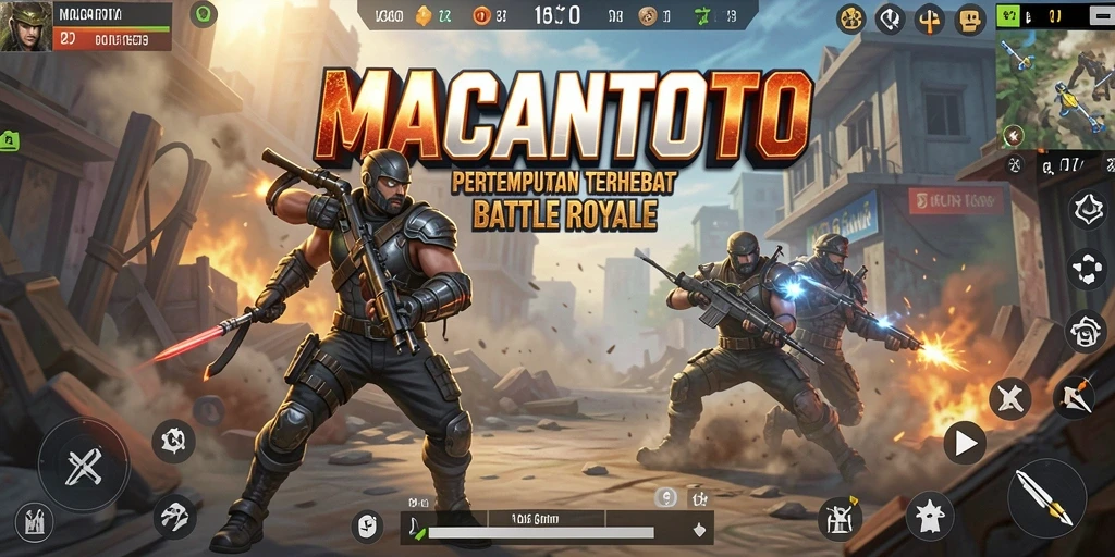 Screenshot utama gameplay epic dari game Battle Royale MACANTOTO.