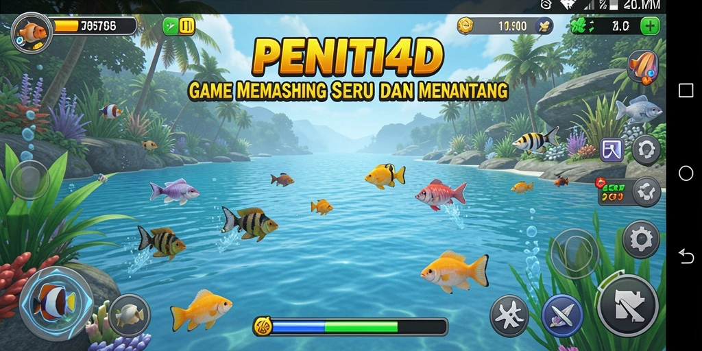 Tampilan memukau gameplay memancing di PENITI4D.