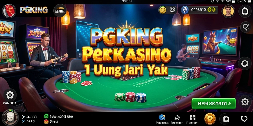 Tampilan menarik dari gameplay Kasino PGKING yang memukau.