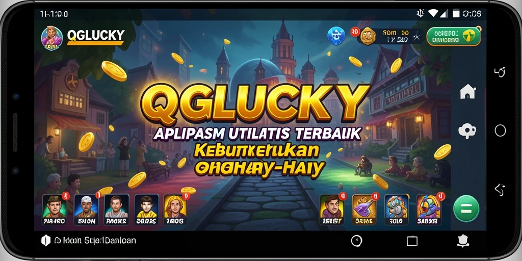 Tampilan antarmuka QGLUCKY yang intuitif dan modern.