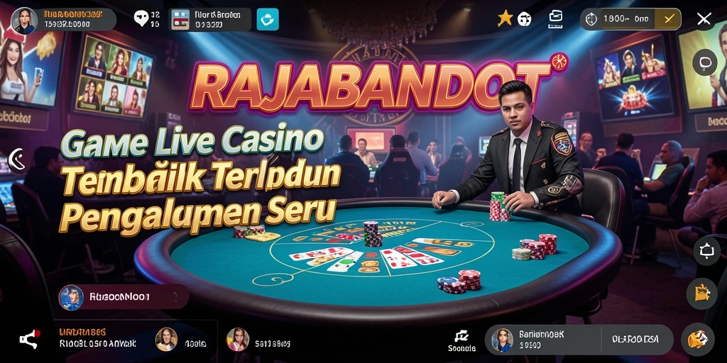 Tangkapan layar gameplay RAJABANDOT yang mendebarkan di Live Casino.