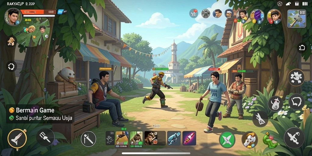 Screenshot gameplay RAKYATJP menampilkan momen seru dari permainan Casual.