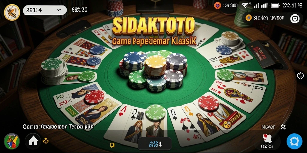 Screenshot gameplay Gaple yang seru dan interaktif.