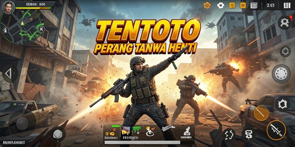 TENTOTO menampilkan pertarungan aksi yang seru dan mendebarkan.