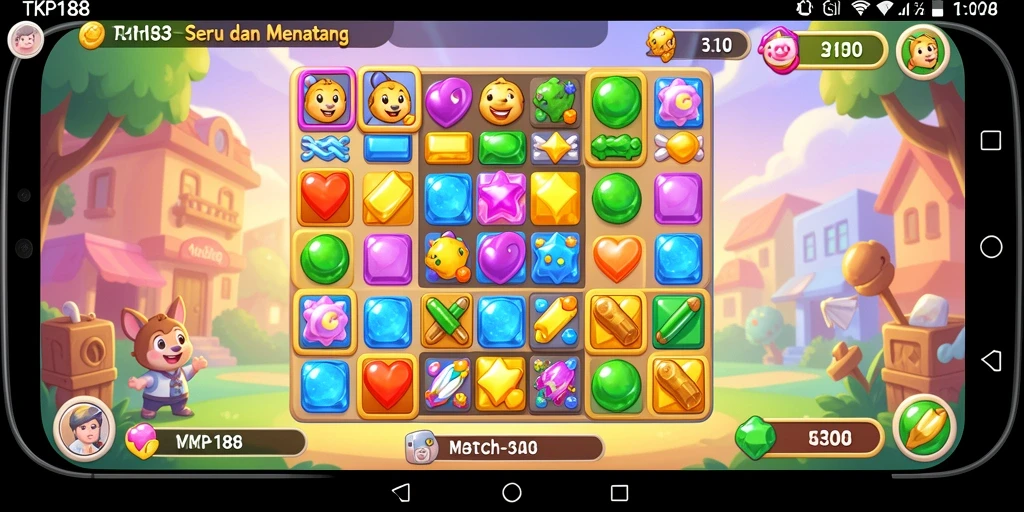 Tampilan gameplay TKP188 yang seru dan penuh warna.