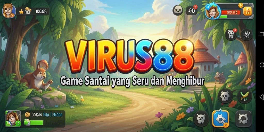 Tampilan gameplay seru dalam VIRUS88 dengan berbagai tantangan.